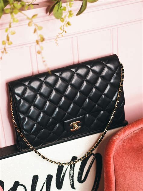 black chanel bag with mermaid chain|Clutch with chain .